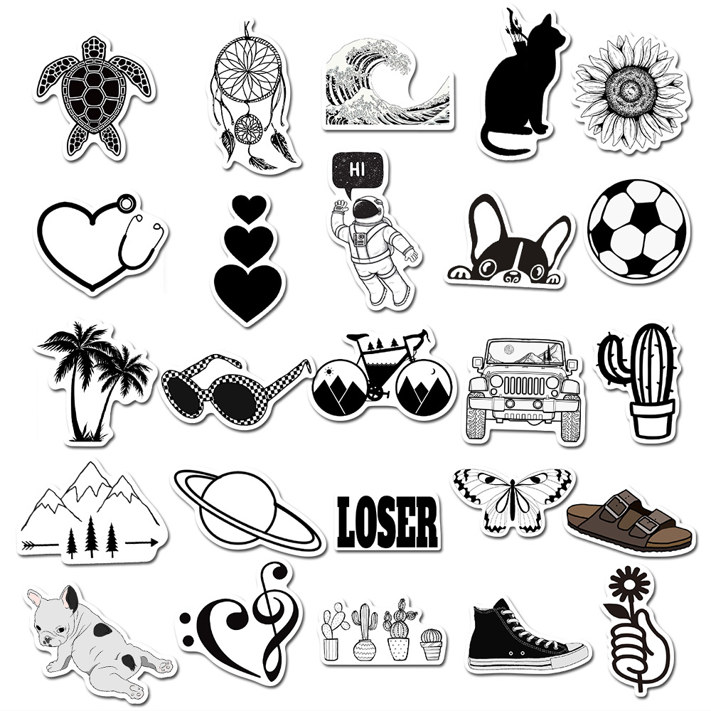 50 Pieces in Purple Fresh Cartoon Graffiti Stickers Luggage Water Cup Skateboard Refrigerator Decoration sticker 50 Pieces in Purple Fresh Cartoon Graffiti Stickers Luggage Water Cup Skateboard Refrigerator Decoration sticker