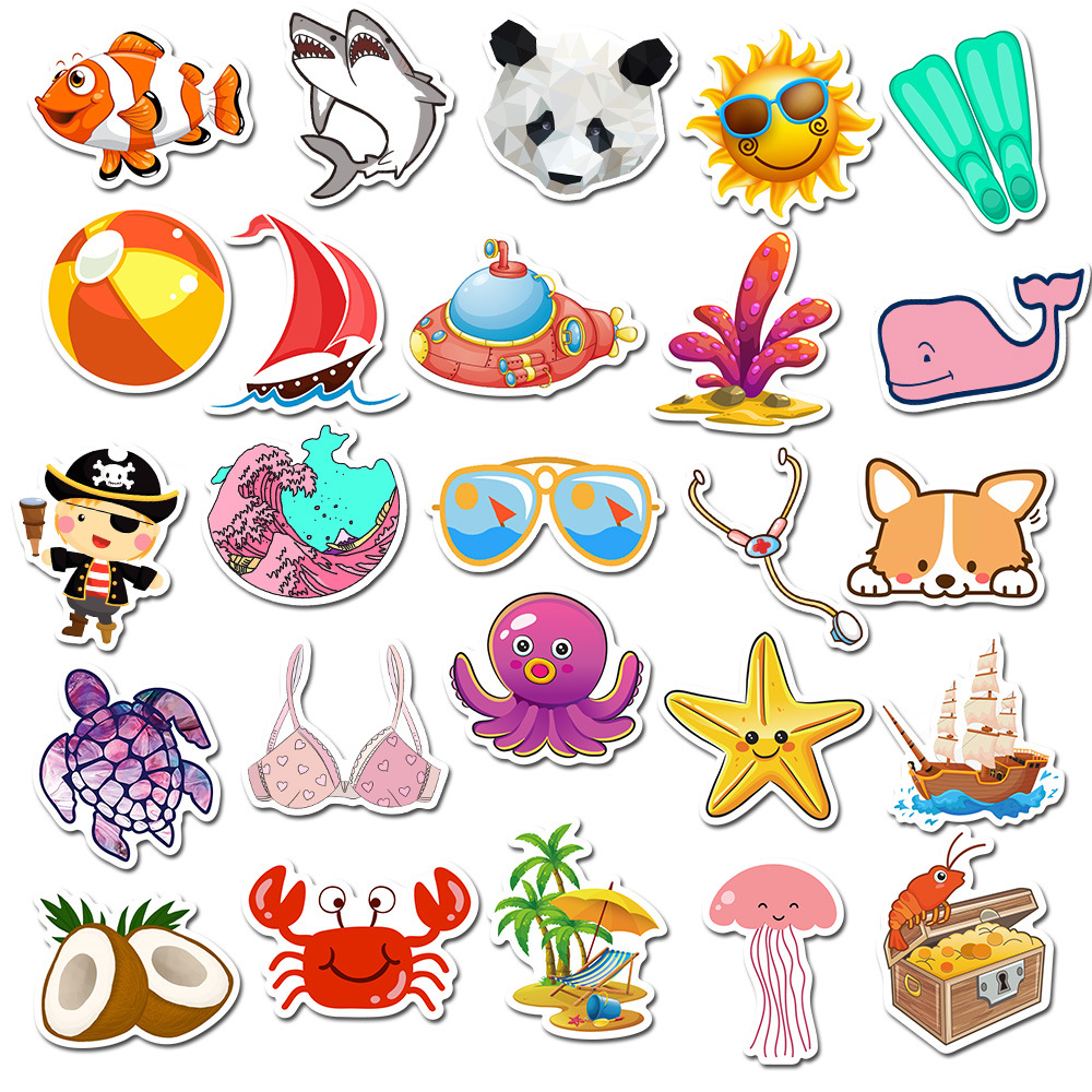 50 Pieces in Purple Fresh Cartoon Graffiti Stickers Luggage Water Cup Skateboard Refrigerator Decoration sticker 50 Pieces in Purple Fresh Cartoon Graffiti Stickers Luggage Water Cup Skateboard Refrigerator Decoration sticker
