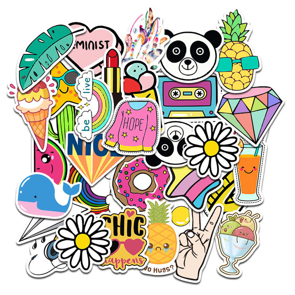 50 Pieces in Purple Fresh Cartoon Graffiti Stickers Luggage Water Cup Skateboard Refrigerator Decoration sticker 50 Pieces in Purple Fresh Cartoon Graffiti Stickers Luggage Water Cup Skateboard Refrigerator Decoration sticker