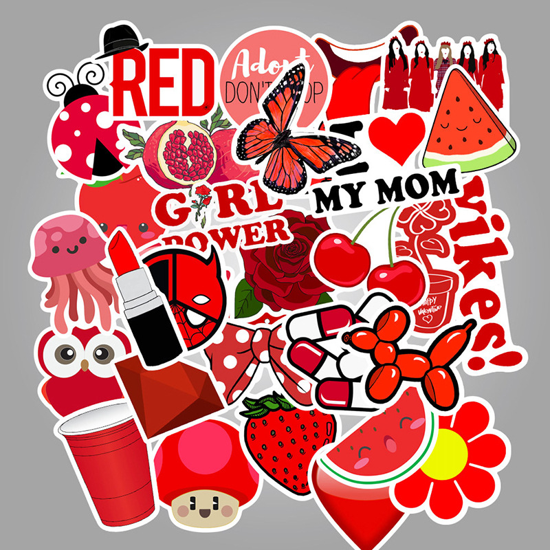 50 Pieces in Purple Fresh Cartoon Graffiti Stickers Luggage Water Cup Skateboard Refrigerator Decoration sticker 50 Pieces in Purple Fresh Cartoon Graffiti Stickers Luggage Water Cup Skateboard Refrigerator Decoration sticker