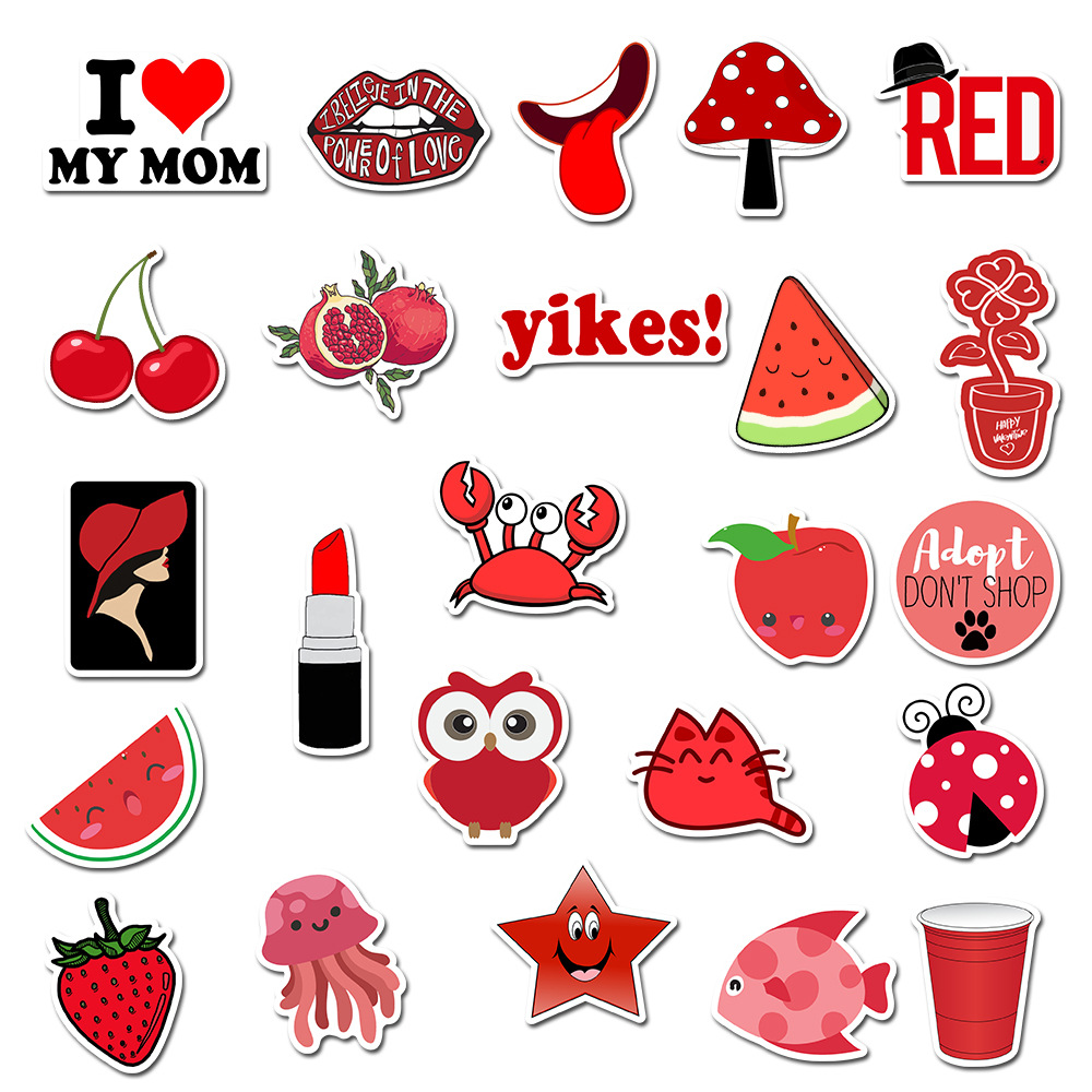 50 Pieces in Purple Fresh Cartoon Graffiti Stickers Luggage Water Cup Skateboard Refrigerator Decoration sticker 50 Pieces in Purple Fresh Cartoon Graffiti Stickers Luggage Water Cup Skateboard Refrigerator Decoration sticker