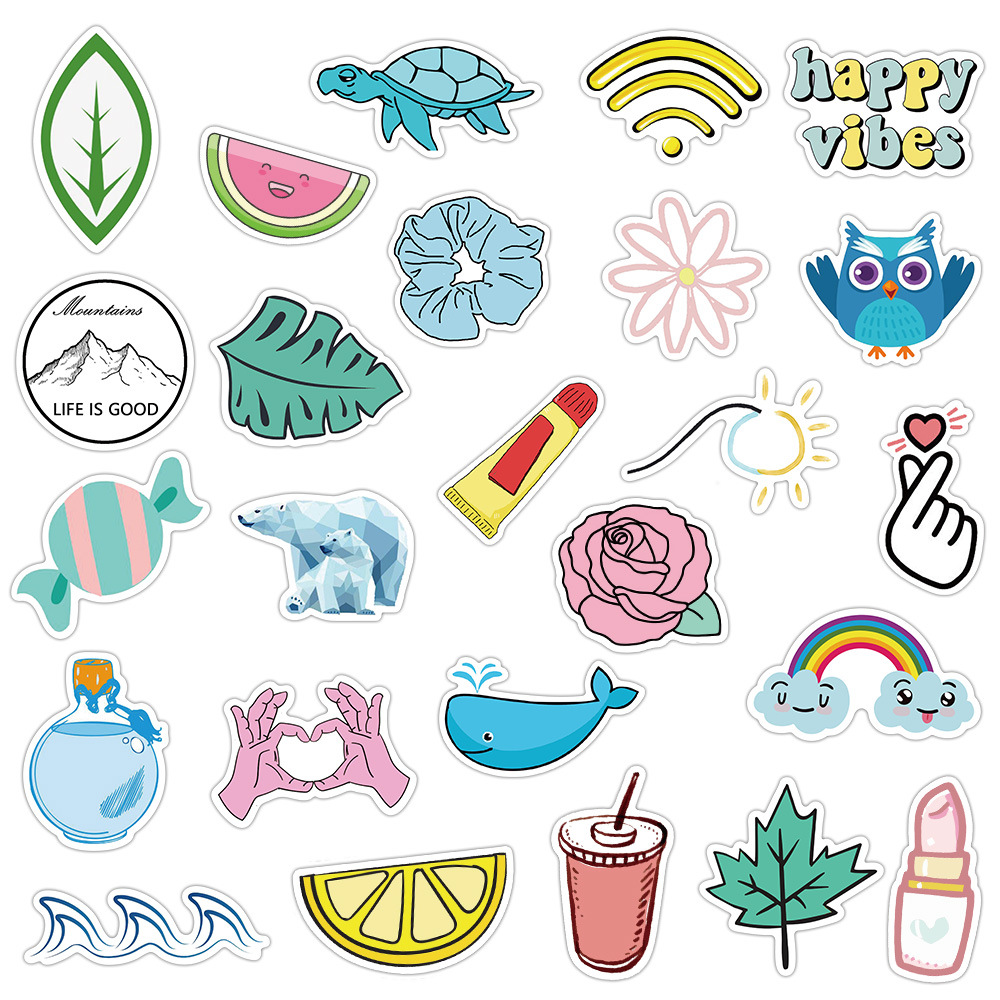 50 Pieces in Purple Fresh Cartoon Graffiti Stickers Luggage Water Cup Skateboard Refrigerator Decoration sticker 50 Pieces in Purple Fresh Cartoon Graffiti Stickers Luggage Water Cup Skateboard Refrigerator Decoration sticker