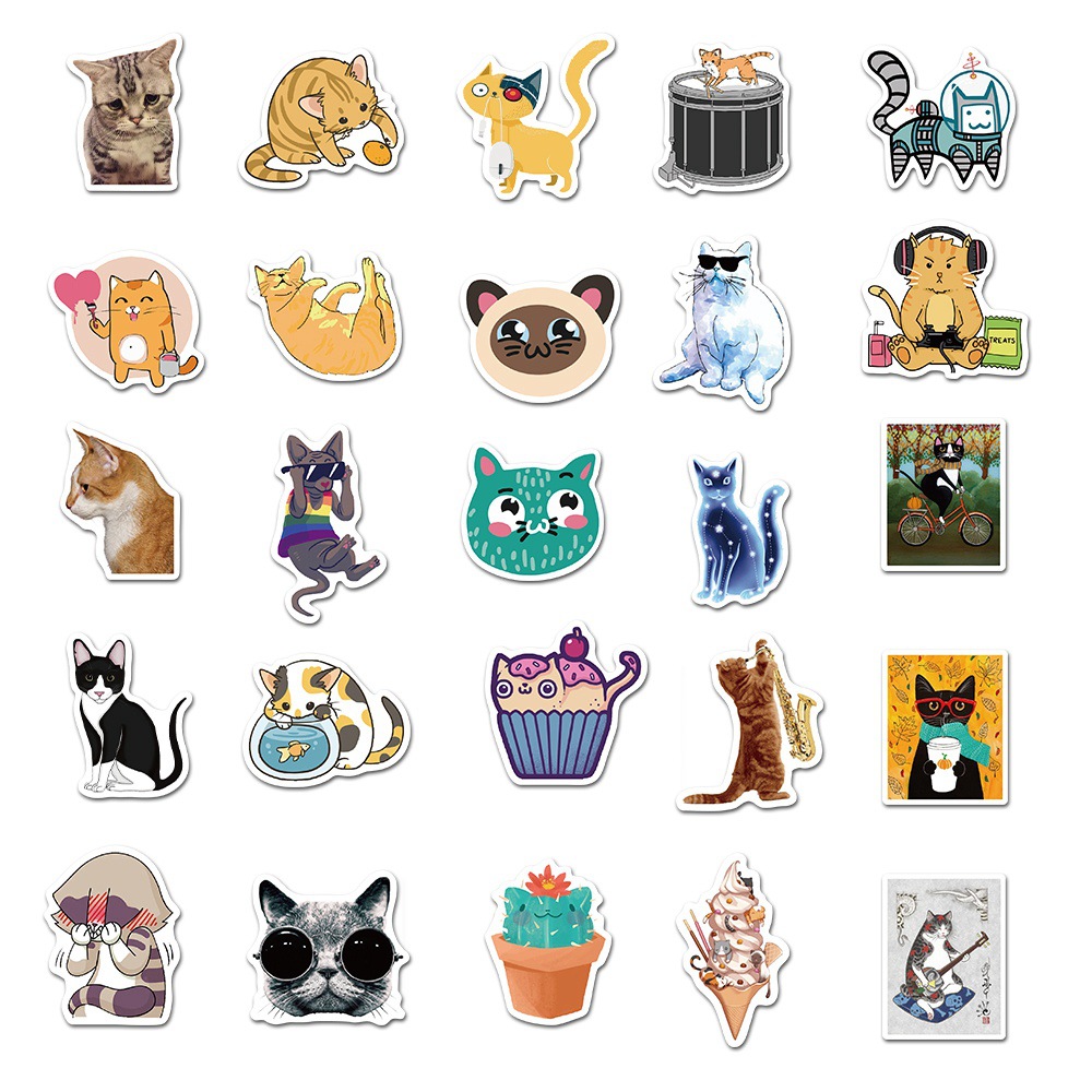 50 Pieces in Purple Fresh Cartoon Graffiti Stickers Luggage Water Cup Skateboard Refrigerator Decoration sticker 50 Pieces in Purple Fresh Cartoon Graffiti Stickers Luggage Water Cup Skateboard Refrigerator Decoration sticker