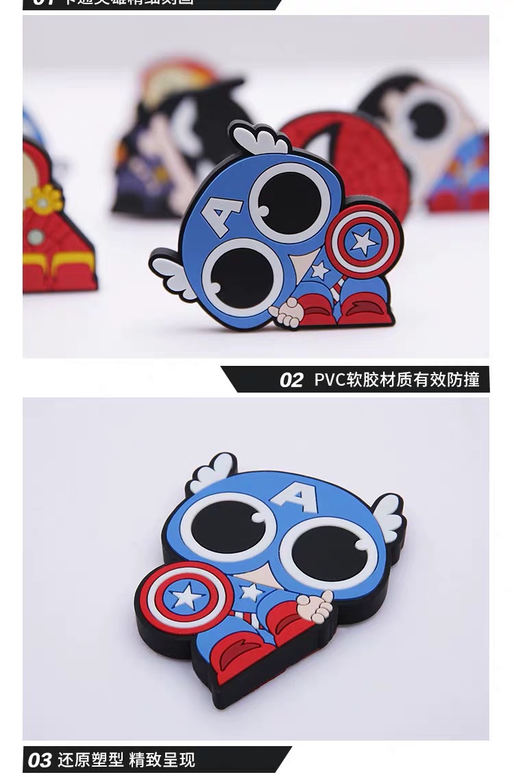 Bumper Strip Rearview Mirror Protective Sticker Car Cartoon Hero AntiScratch Scratch PVC Car Door Decoration Stickers Bumper Strip Rearview Mirror Protective Sticker Car Cartoon Hero AntiScratch Scratch PVC Car Door Decoration Stickers