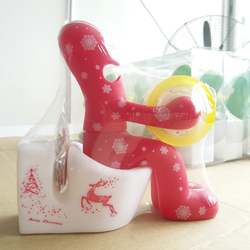 TV Hot Selling Amazon Cross-Border E-Commerce Foreign Trade Supply Creative Toilet Tape Base Christmas Gift
