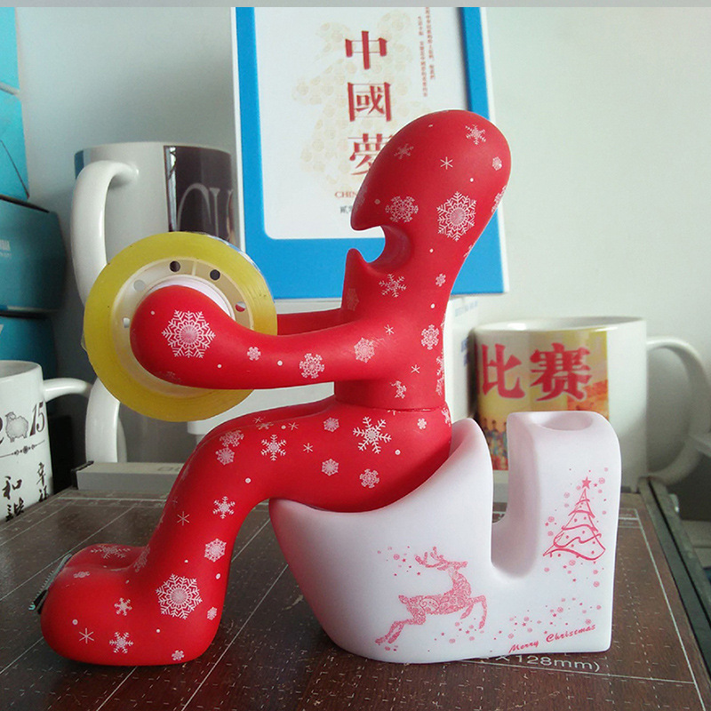 TV Hot Selling Amazon Cross-Border E-Commerce Foreign Trade Supply Creative Toilet Tape Base Christmas Gift