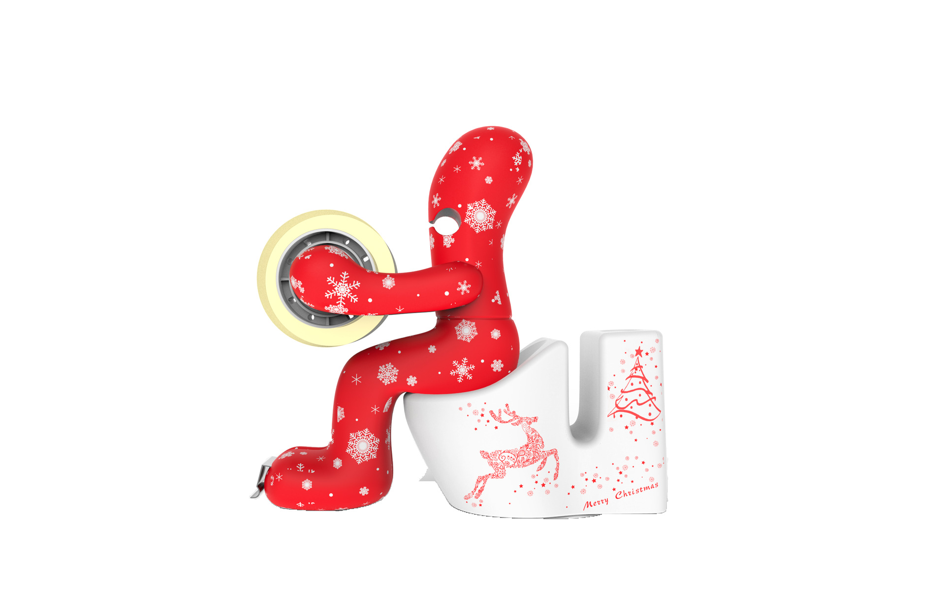 TV Hot Selling Amazon Cross-Border E-Commerce Foreign Trade Supply Creative Toilet Tape Base Christmas Gift TV Hot Selling Amazon Cross-Border E-Commerce Foreign Trade Supply Creative Toilet Tape Base Christmas Gift