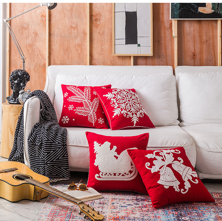 Hot Selling Christmas Gift Towel Embroidery Pillow Pillow with Insert Cushion Factory Direct Sales Wholesale Customization Hot Selling Christmas Gift Towel Embroidery Pillow Pillow with Insert Cushion Factory Direct Sales Wholesale Customization