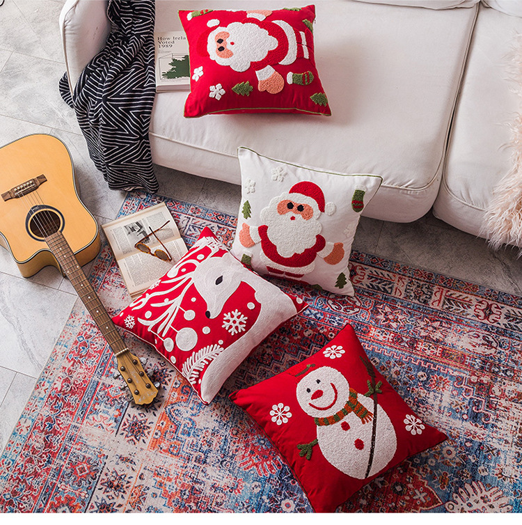 Hot Selling Christmas Gift Towel Embroidery Pillow Pillow with Insert Cushion Factory Direct Sales Wholesale Customization Hot Selling Christmas Gift Towel Embroidery Pillow Pillow with Insert Cushion Factory Direct Sales Wholesale Customization