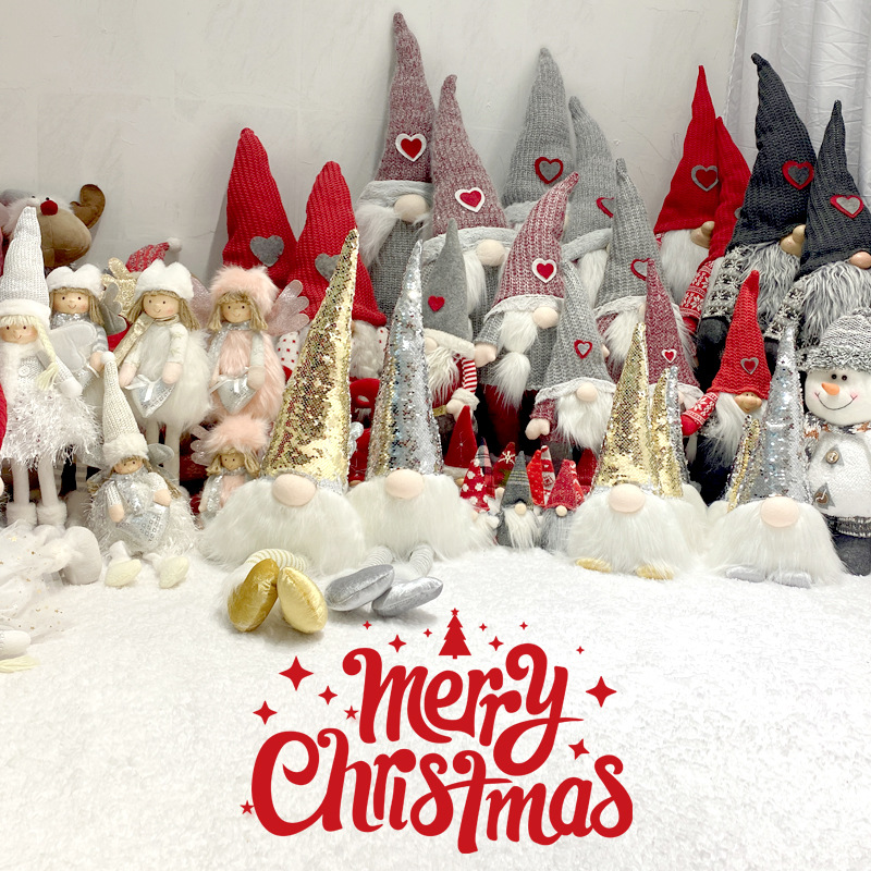 New Christmas Holiday Gift Decoration Supplies Faceless Old Man Window Decoration Doll Cross-Border Amazon Wholesale