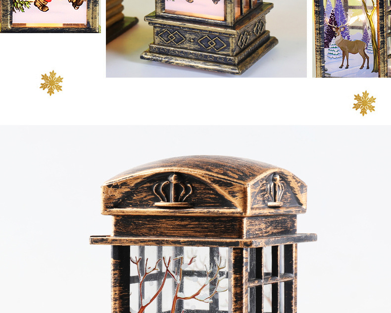 Cross-Border New Arrival Christmas Decorations Small Wind Light Retro Telephone Booth Small Night Lamp Creative Christmas Gift Cross-Border New Arrival Christmas Decorations Small Wind Light Retro Telephone Booth Small Night Lamp Creative Christmas Gift