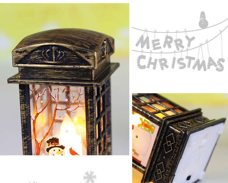 Cross-Border New Arrival Christmas Decorations Small Wind Light Retro Telephone Booth Small Night Lamp Creative Christmas Gift Cross-Border New Arrival Christmas Decorations Small Wind Light Retro Telephone Booth Small Night Lamp Creative Christmas Gift