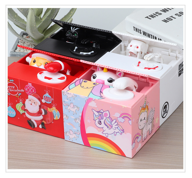 Foreign Trade Hot Sale Santa Claus Unicorn Coin Bank Creative Electric Music Steal Money Savings Bank Christmas Gift Foreign Trade Hot Sale Santa Claus Unicorn Coin Bank Creative Electric Music Steal Money Savings Bank Christmas Gift