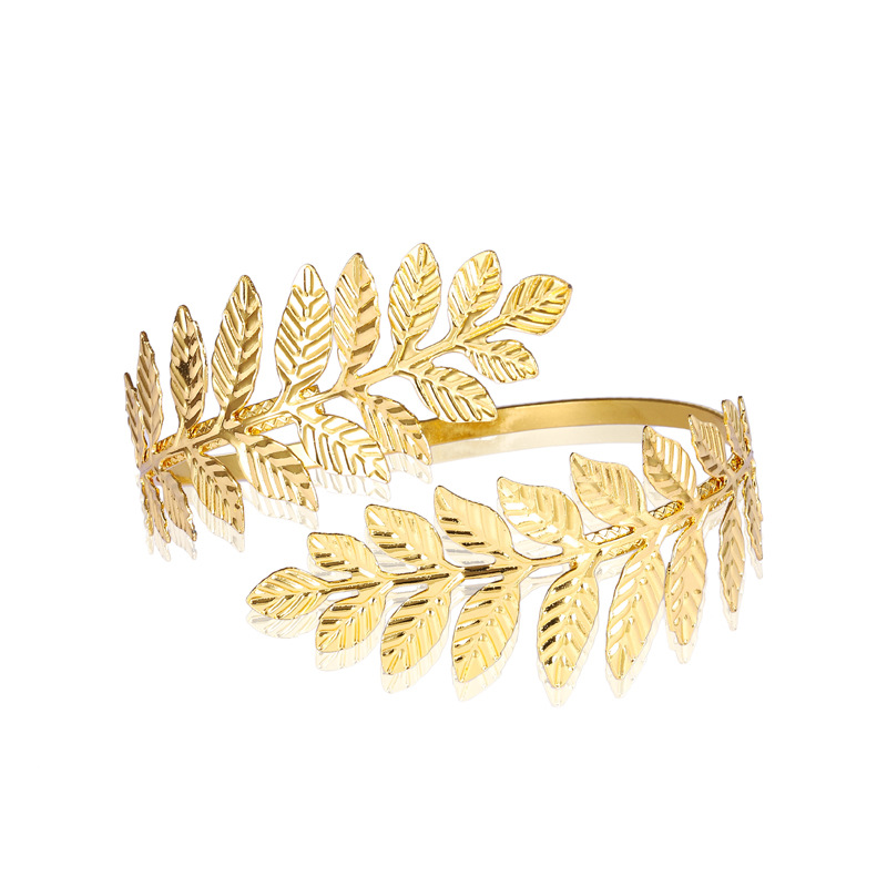 European and American New Leaf Armband Bracelet Roman Bride Open-Ended Bracelet Bracelet Christmas Gift