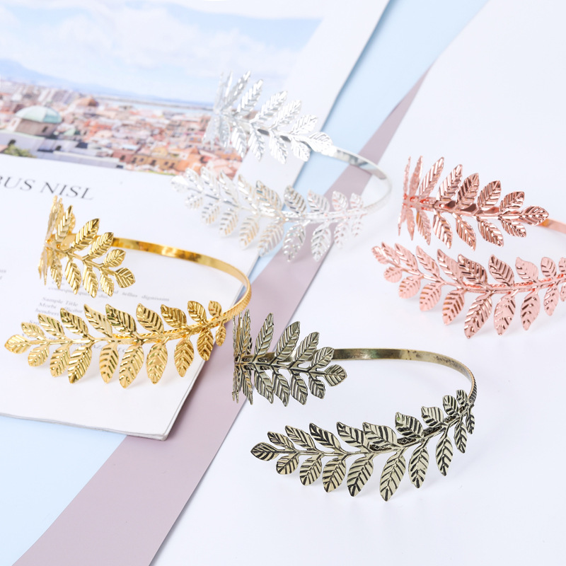 European and American New Leaf Armband Bracelet Roman Bride Open-Ended Bracelet Bracelet Christmas Gift