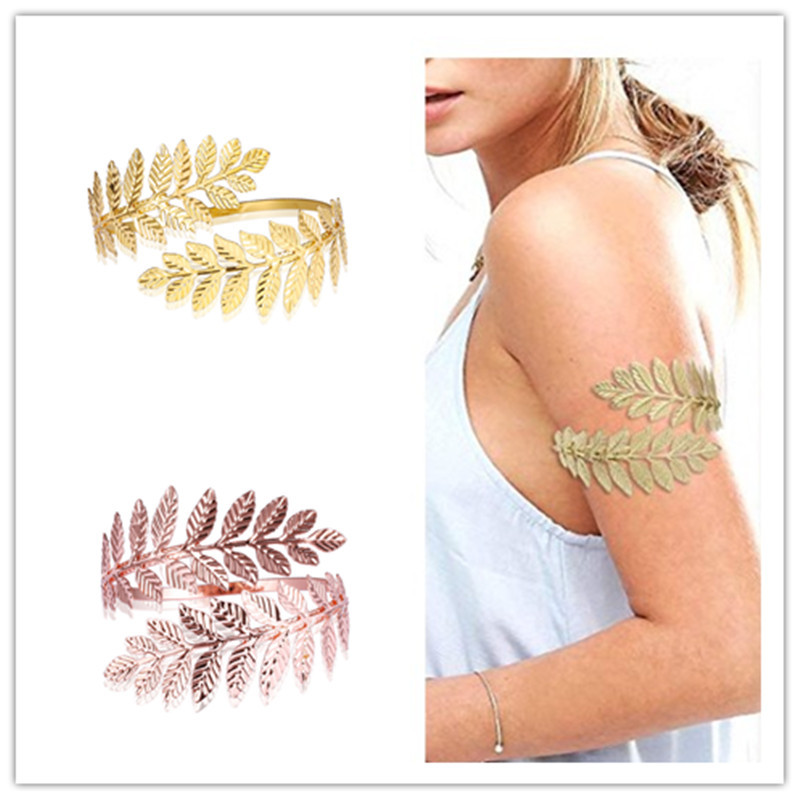 European and American New Leaf Armband Bracelet Roman Bride Open-Ended Bracelet Bracelet Christmas Gift European and American New Leaf Armband Bracelet Roman Bride Open-Ended Bracelet Bracelet Christmas Gift