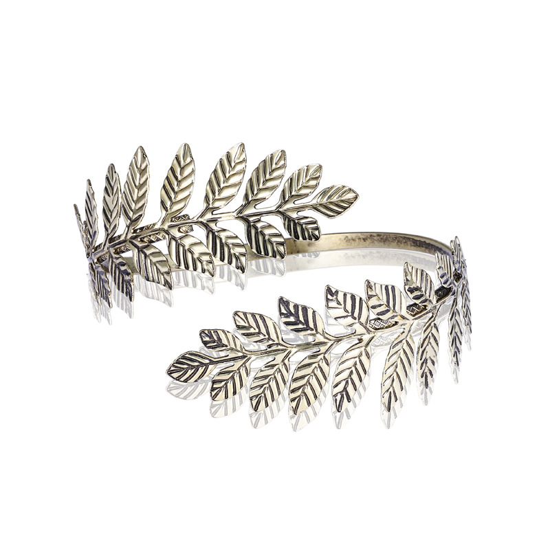 European and American New Leaf Armband Bracelet Roman Bride Open-Ended Bracelet Bracelet Christmas Gift European and American New Leaf Armband Bracelet Roman Bride Open-Ended Bracelet Bracelet Christmas Gift