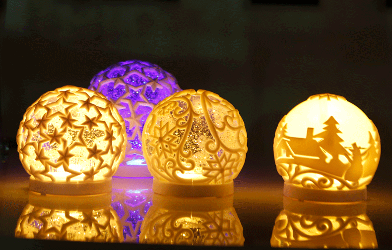 Crystal Ball Christmas Ornament Novelty Creative Electronic Products LED Night Light Ambience Light Birthday Gift Ornaments Crystal Ball Christmas Ornament Novelty Creative Electronic Products LED Night Light Ambience Light Birthday Gift Ornaments