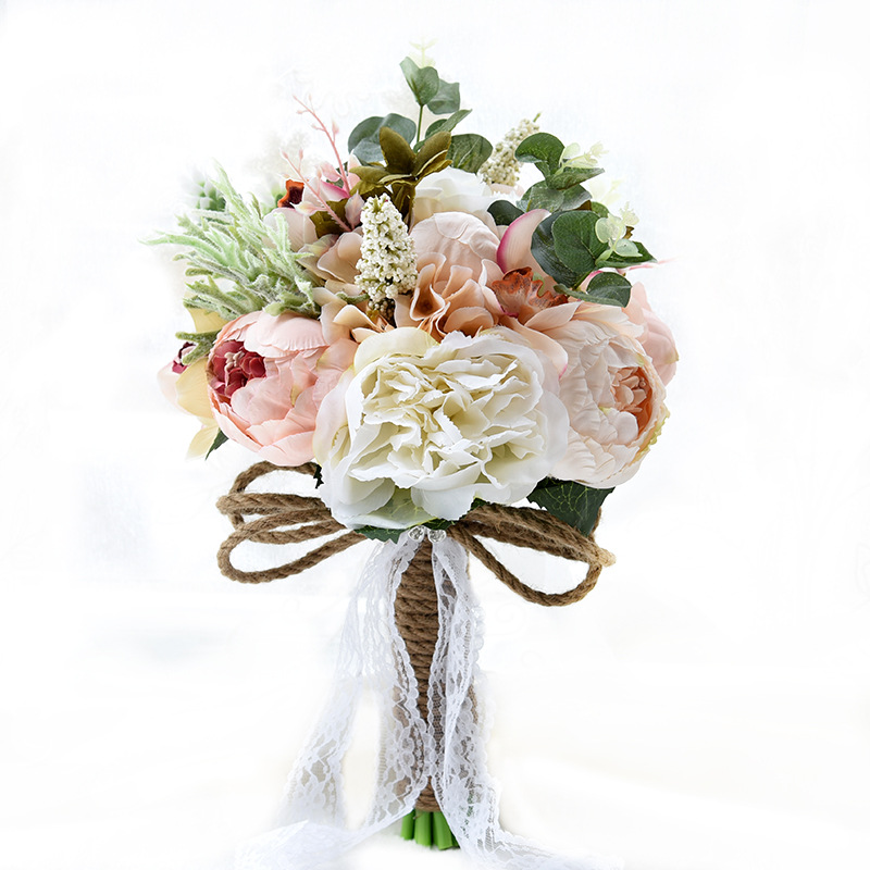 Artificial Flower Wedding Gifts Gift European and American Outdoor Style Bridal Bouquet Halloween Christmas