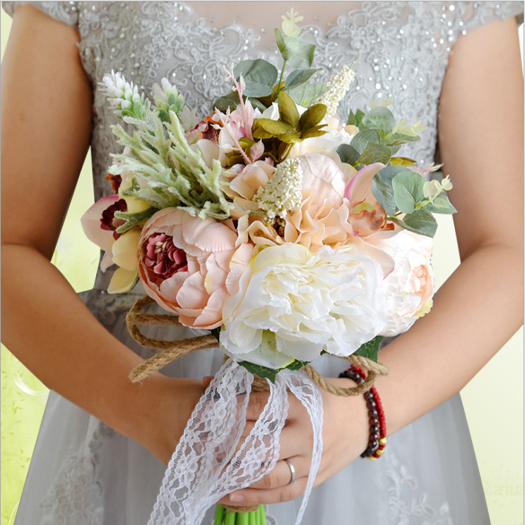 Artificial Flower Wedding Gifts Gift European and American Outdoor Style Bridal Bouquet Halloween Christmas Artificial Flower Wedding Gifts Gift European and American Outdoor Style Bridal Bouquet Halloween Christmas
