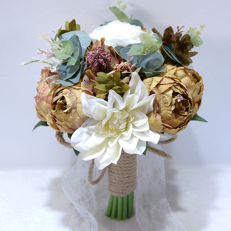 Artificial Flower Wedding Gifts Gift European and American Outdoor Style Bridal Bouquet Halloween Christmas Artificial Flower Wedding Gifts Gift European and American Outdoor Style Bridal Bouquet Halloween Christmas
