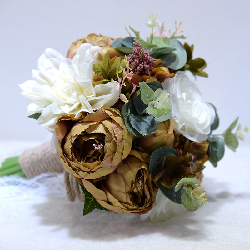 Artificial Flower Wedding Gifts Gift European and American Outdoor Style Bridal Bouquet Halloween Christmas Artificial Flower Wedding Gifts Gift European and American Outdoor Style Bridal Bouquet Halloween Christmas