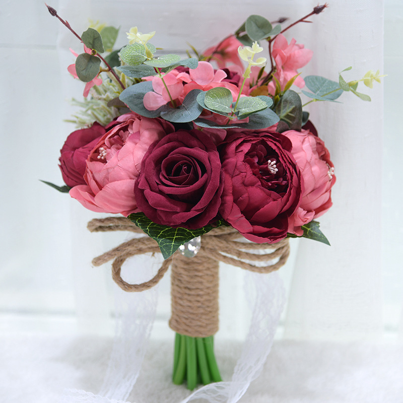 Artificial Flower Wedding Gifts Gift European and American Outdoor Style Bridal Bouquet Halloween Christmas Artificial Flower Wedding Gifts Gift European and American Outdoor Style Bridal Bouquet Halloween Christmas