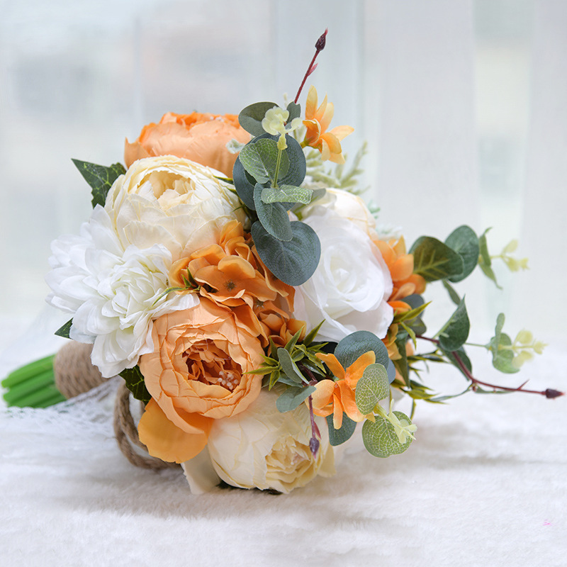 Artificial Flower Wedding Gifts Gift European and American Outdoor Style Bridal Bouquet Halloween Christmas Artificial Flower Wedding Gifts Gift European and American Outdoor Style Bridal Bouquet Halloween Christmas