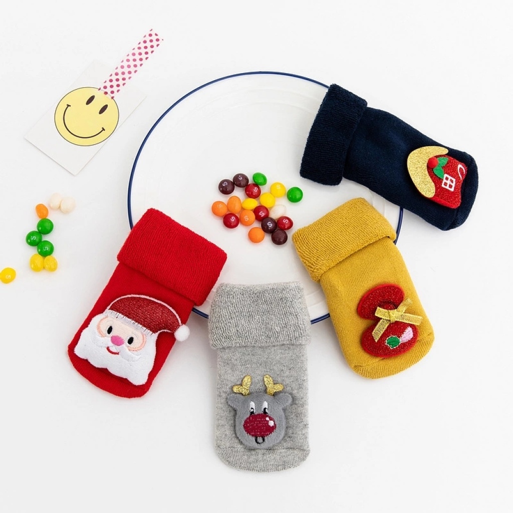 Winter thick turn over children's towel socks children's gift socks terry doll Christmas socks Winter thick turn over children's towel socks children's gift socks terry doll Christmas socks