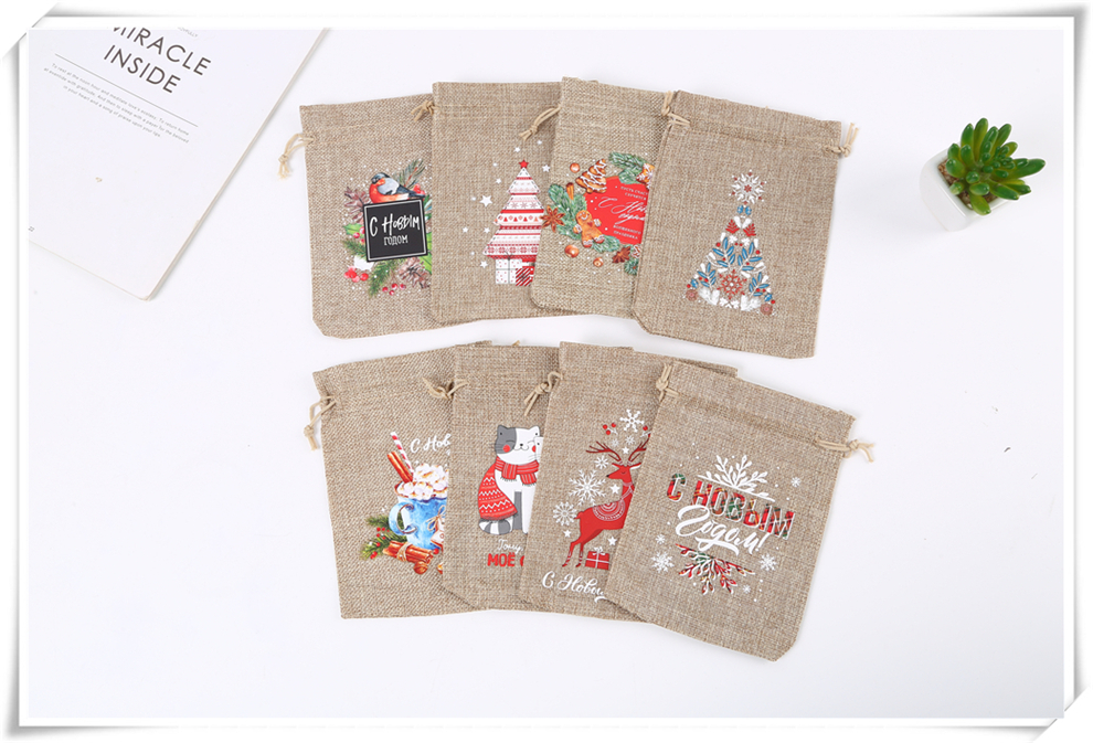 Factory Direct Sales Colorful Printing Pattern Decoration Drawstring Pull String Candy Small Gift Packaging Bag Christmas Gift Bag Factory Direct Sales Colorful Printing Pattern Decoration Drawstring Pull String Candy Small Gift Packaging Bag Christmas Gift Bag