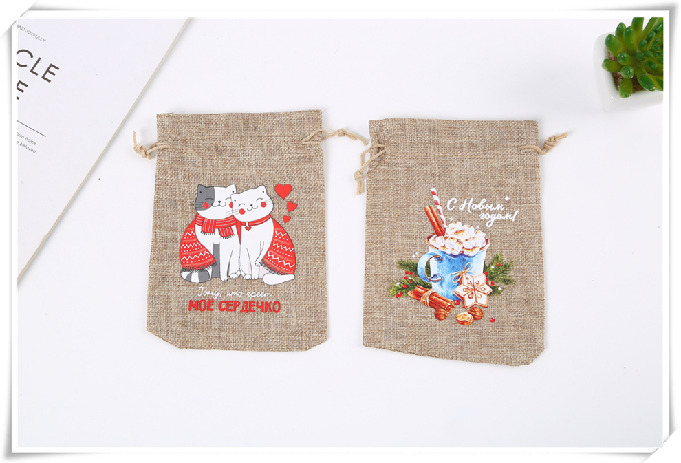 Factory Direct Sales Colorful Printing Pattern Decoration Drawstring Pull String Candy Small Gift Packaging Bag Christmas Gift Bag Factory Direct Sales Colorful Printing Pattern Decoration Drawstring Pull String Candy Small Gift Packaging Bag Christmas Gift Bag