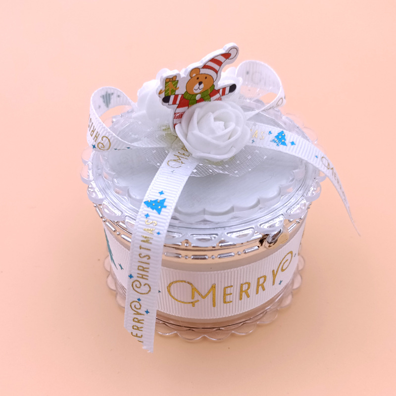 Creative Christmas Gift Box Box Cute Cartoon Sticky Flower Bow Bandage Plastic Box Christmas Gift Box Creative Christmas Gift Box Box Cute Cartoon Sticky Flower Bow Bandage Plastic Box Christmas Gift Box