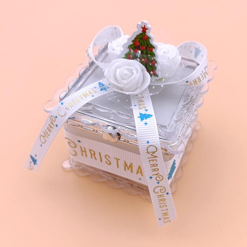 Creative Christmas Gift Box Box Cute Cartoon Sticky Flower Bow Bandage Plastic Box Christmas Gift Box Creative Christmas Gift Box Box Cute Cartoon Sticky Flower Bow Bandage Plastic Box Christmas Gift Box
