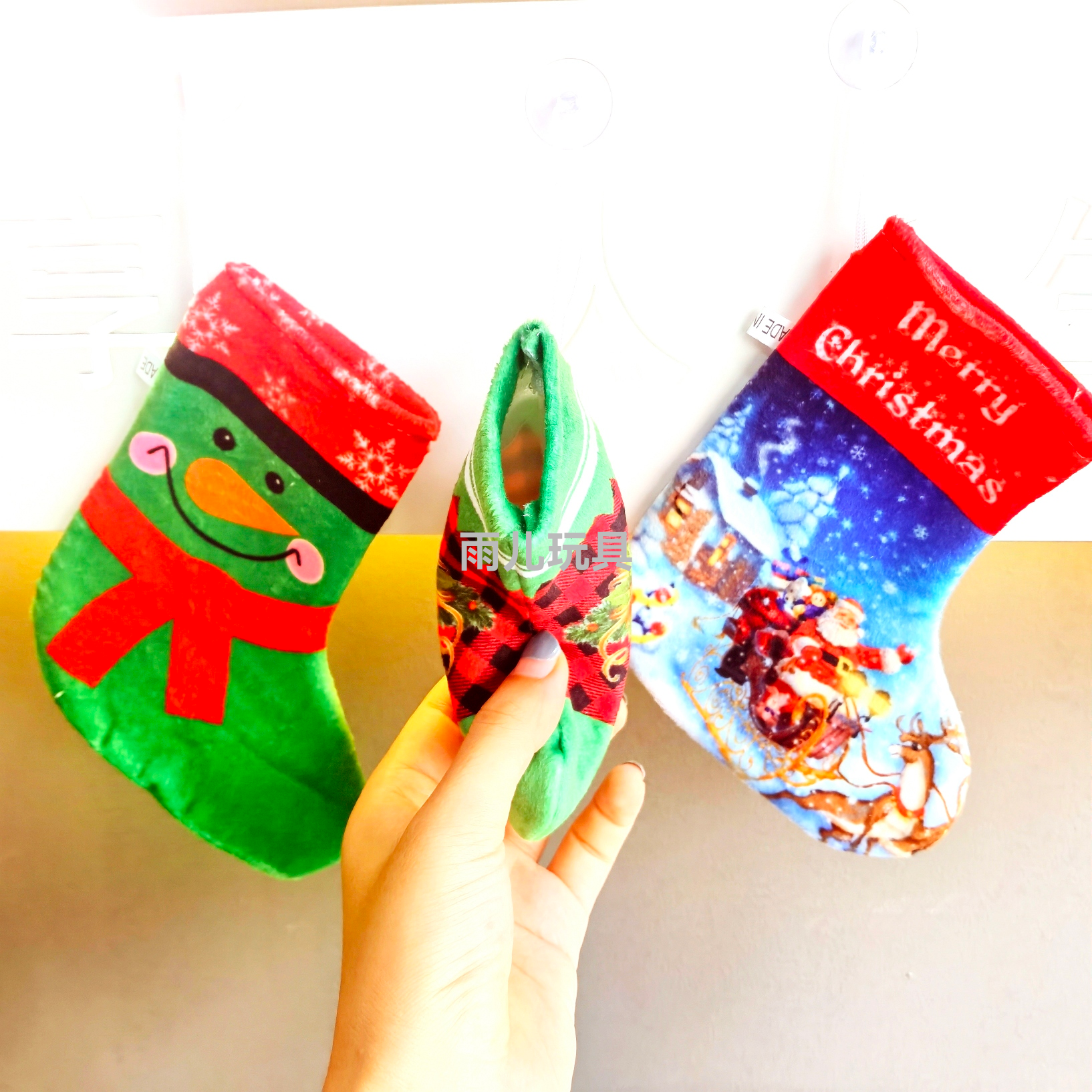 Christmas Socks Gift Bag Gift Box Christmas Tree Decorative Ornaments Old Man Snowman Elk Socks Creative Wallet