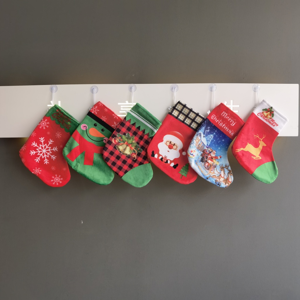 Christmas Socks Gift Bag Gift Box Christmas Tree Decorative Ornaments Old Man Snowman Elk Socks Creative Wallet Christmas Socks Gift Bag Gift Box Christmas Tree Decorative Ornaments Old Man Snowman Elk Socks Creative Wallet