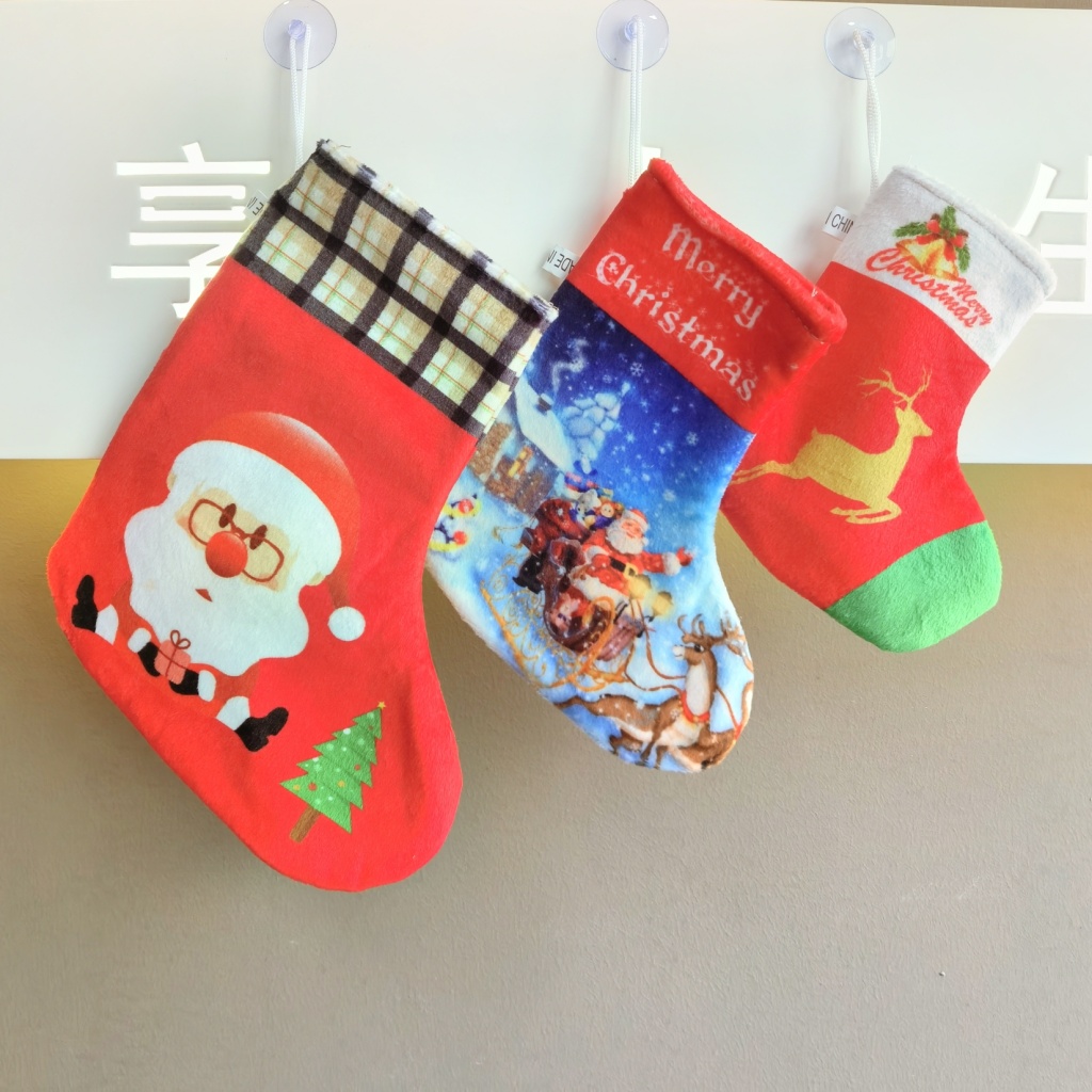 Christmas Socks Gift Bag Gift Box Christmas Tree Decorative Ornaments Old Man Snowman Elk Socks Creative Wallet Christmas Socks Gift Bag Gift Box Christmas Tree Decorative Ornaments Old Man Snowman Elk Socks Creative Wallet