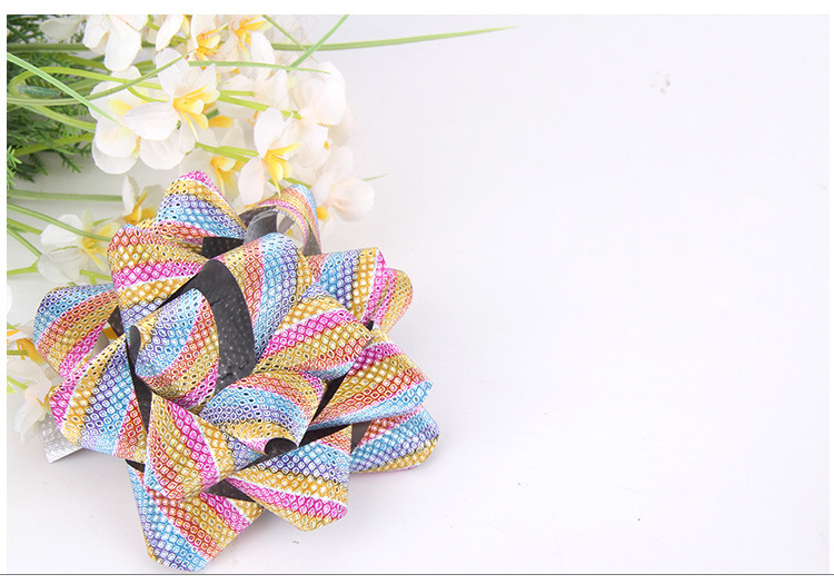 Star flower gold gift flower Christmas gift box Korean custom ribbon packaging comes with plastic Star flower gold gift flower Christmas gift box Korean custom ribbon packaging comes with plastic