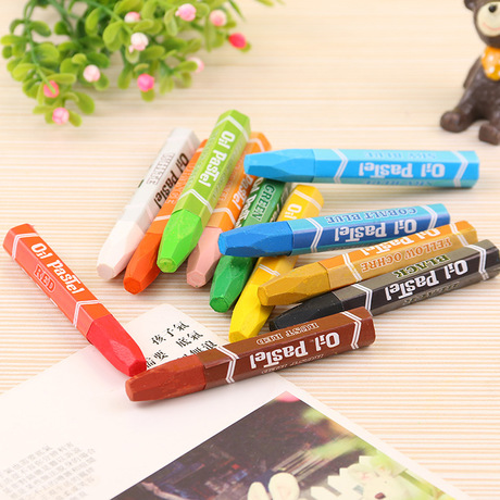 Creative 12-color oil painting stick children art painting crayon set kindergarten paint Christmas gift wholesale