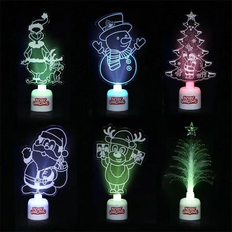 Creative Christmas Luminous Lights Music Lighting Christmas Tree Decorations Desktop Decoration Kindergarten Gifts Wholesale