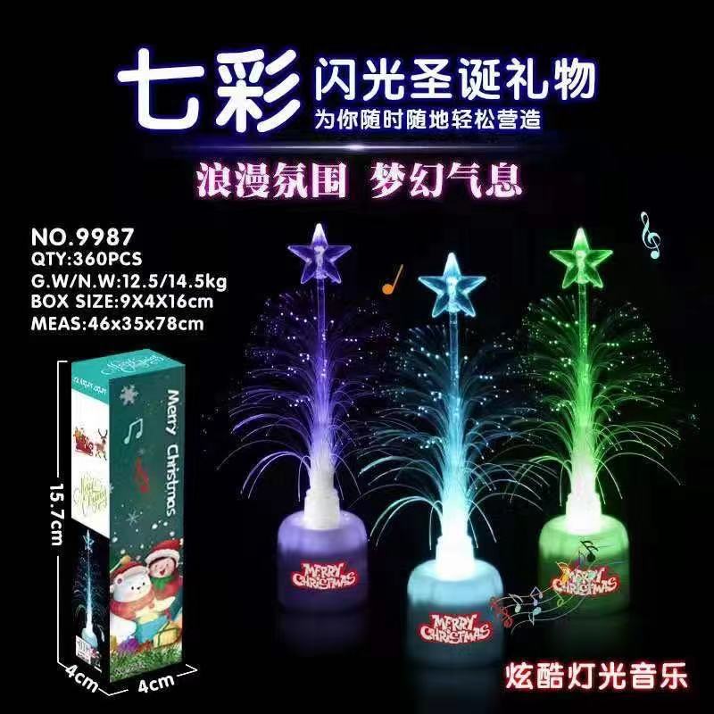 Creative Christmas Luminous Lights Music Lighting Christmas Tree Decorations Desktop Decoration Kindergarten Gifts Wholesale