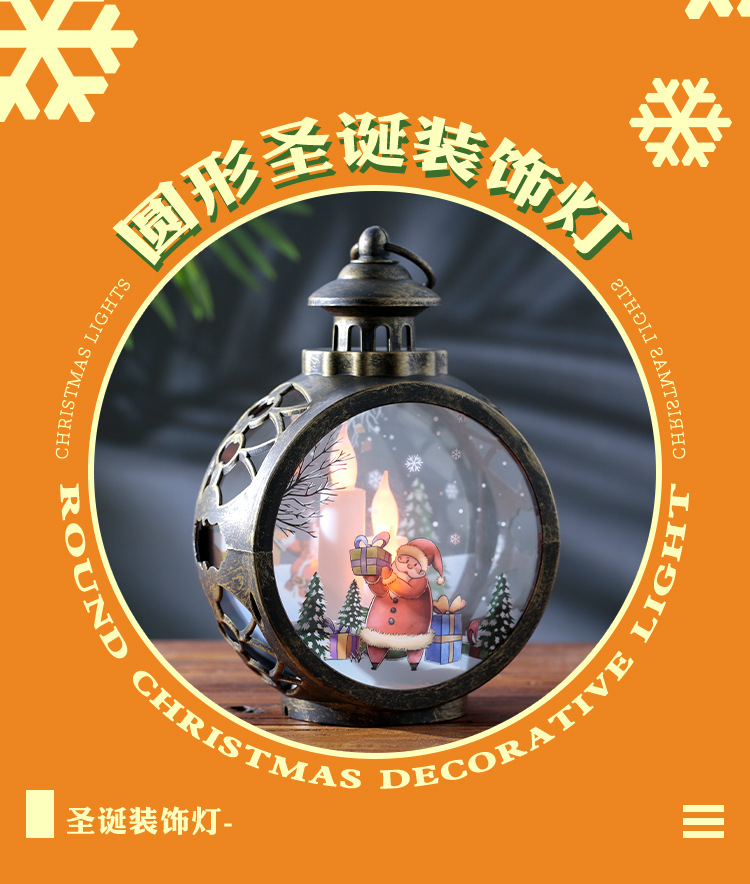 Christmas Decorations Cross-Border New Arrival LED Lights Store Store Window Decoration Christmas Tree Pendant Creative Props
