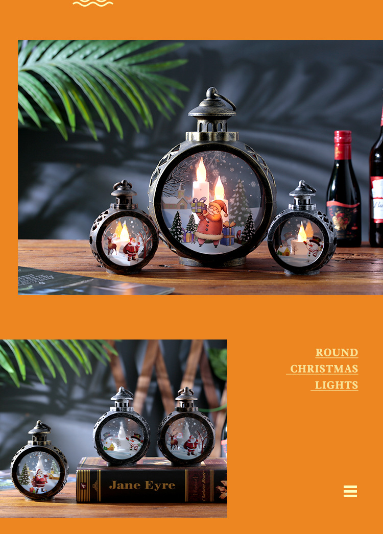 Christmas Decorations Cross-Border New Arrival LED Lights Store Store Window Decoration Christmas Tree Pendant Creative Props