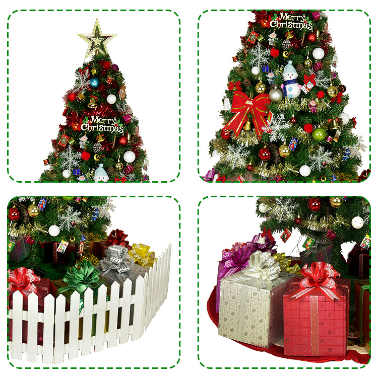 New Christmas Tree Set 1.5 M 1.8/2.1 M Shopping Mall Home Christmas Tree Decoration Set Family Tree with Lights