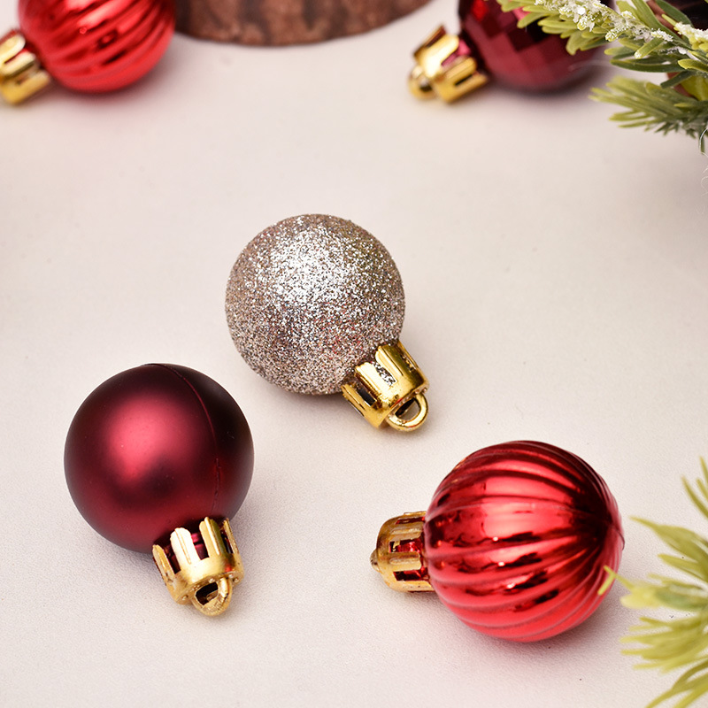 Hot Christmas Decorations 3cm99pcs Christmas Ball Gift Box Set Christmas Tree Pendant