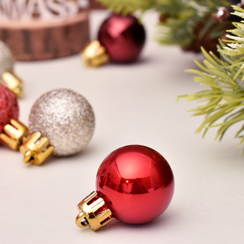 Hot Christmas Decorations 3cm99pcs Christmas Ball Gift Box Set Christmas Tree Pendant