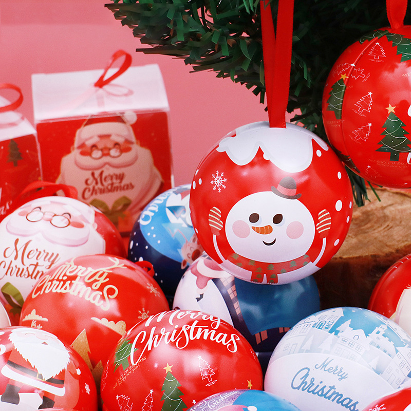 Christmas Tree Pendant Christmas Decorations Christmas Ball Candy Box Small Gift Box Spot Wholesale