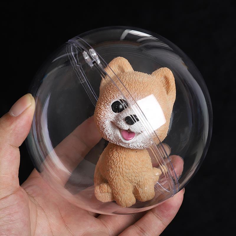 High Transparent Plastic Ball Hollow Ball Christmas Ball Decorative Hanging Ball Candy Candy Box Packing Box Eternal Flower Hanging Ball