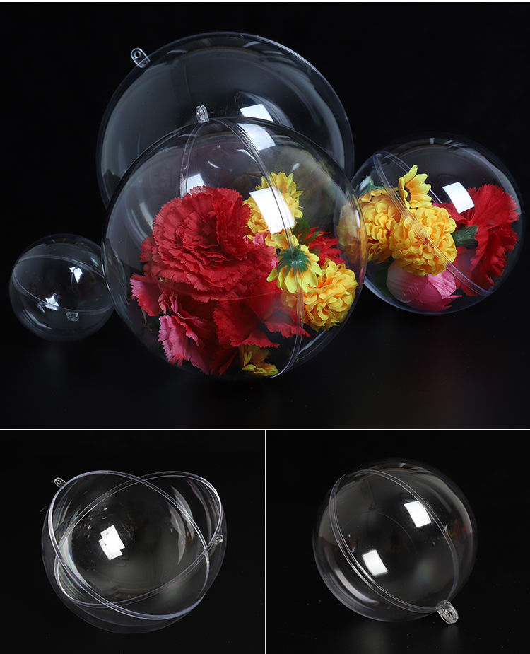 High Transparent Plastic Ball Hollow Ball Christmas Ball Decorative Hanging Ball Candy Candy Box Packing Box Eternal Flower Hanging Ball High Transparent Plastic Ball Hollow Ball Christmas Ball Decorative Hanging Ball Candy Candy Box Packing Box Eternal Flower Hanging Ball