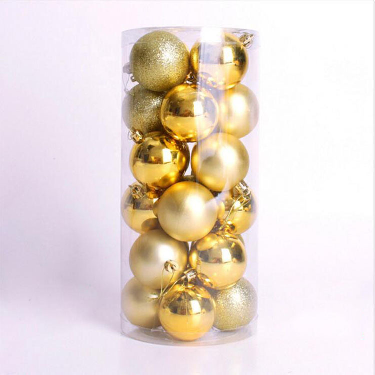 4cm6cm8cm10cm Barrel Christmas Ball Christmas Decorations Bright Matt Dusting Christmas Ball Mixed