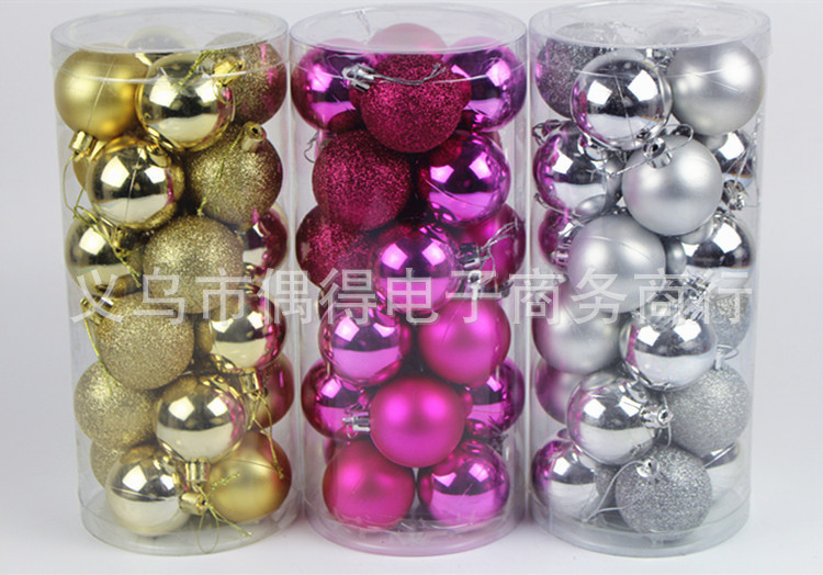 4cm6cm8cm10cm Barrel Christmas Ball Christmas Decorations Bright Matt Dusting Christmas Ball Mixed 4cm6cm8cm10cm Barrel Christmas Ball Christmas Decorations Bright Matt Dusting Christmas Ball Mixed